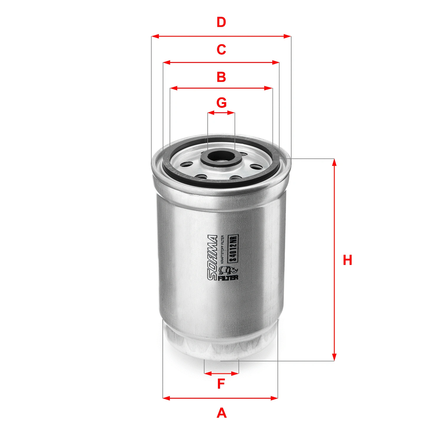 Filtre à carburant SOFIMA S 4012 NR