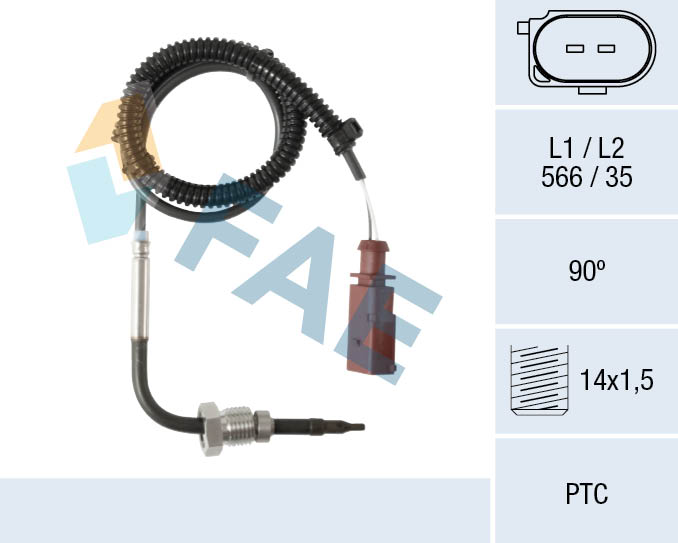 Capteur, température des gaz FAE 68145