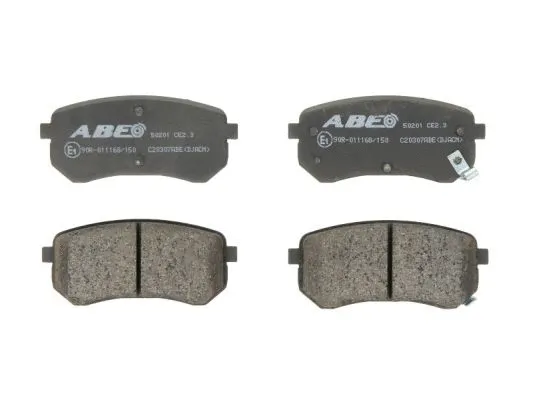 Kit de plaquettes de frein, frein à disque ABE C20307ABE
