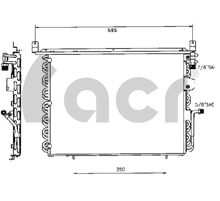 Condenseur, climatisation ACR 300380