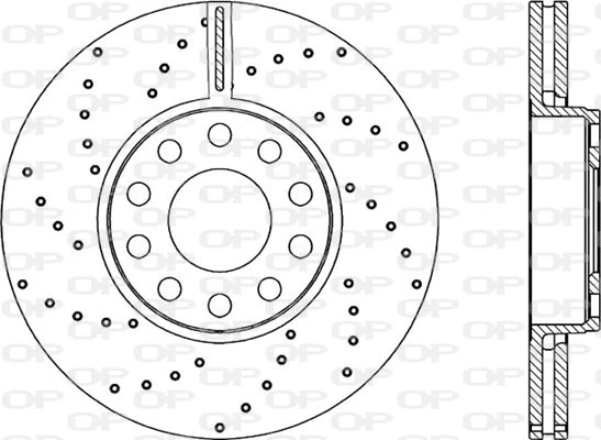 Disque de frein OPEN PARTS BDRS2280.25