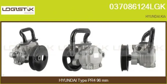 Pompe hydraulique, direction LGK 037086124LGK