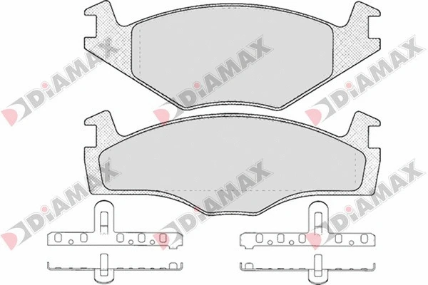 Kit de plaquettes de frein, frein à disque DIAMAX N09565