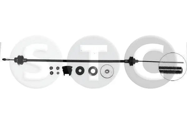 Tirette à câble, commande d'embrayage STC T480716