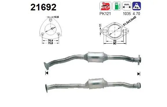 Catalyseur AS 21692