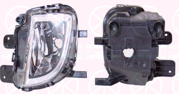 Projecteur antibrouillard KLOKKERHOLM 95340283