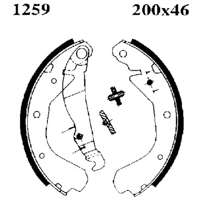 Jeu de mâchoires de frein BSF 07156