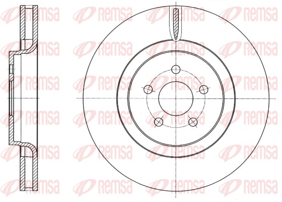 Disque de frein REMSA 61757.10