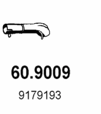 Tuyau d'échappement ASSO 60.9009