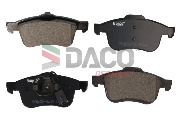 Kit de plaquettes de frein, frein à disque DACO Germany 321902