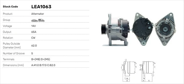 Alternateur LUSA LEA1063