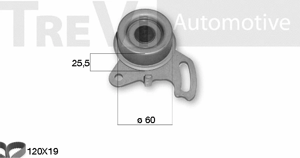 Kit de courroie crantée TREVI AUTOMOTIVE KD1151