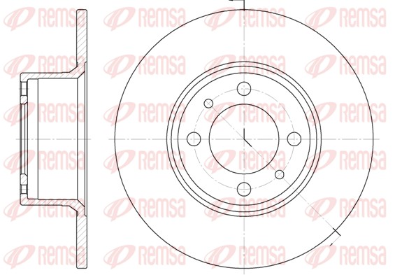 Disque de frein REMSA 6156.00