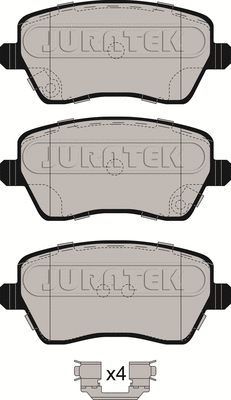 Kit de plaquettes de frein, frein à disque JURATEK JCP058