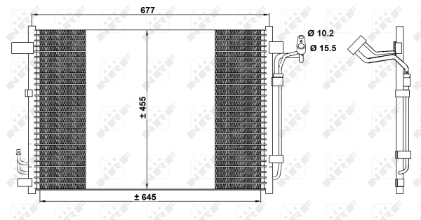 Condenseur, climatisation NRF 350094
