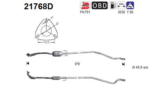 Catalyseur AS 21768D
