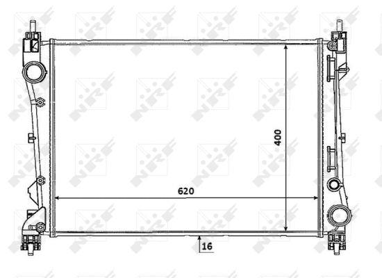 Radiateur, refroidissement du moteur NRF 53935