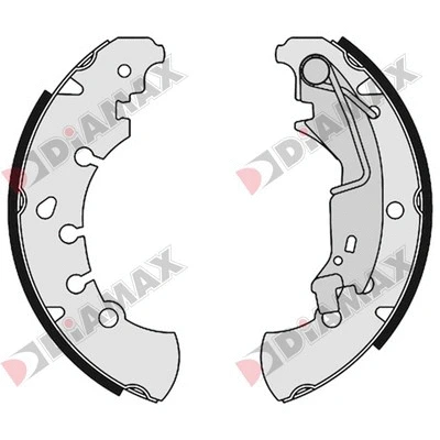 Jeu de mâchoires de frein DIAMAX N01349