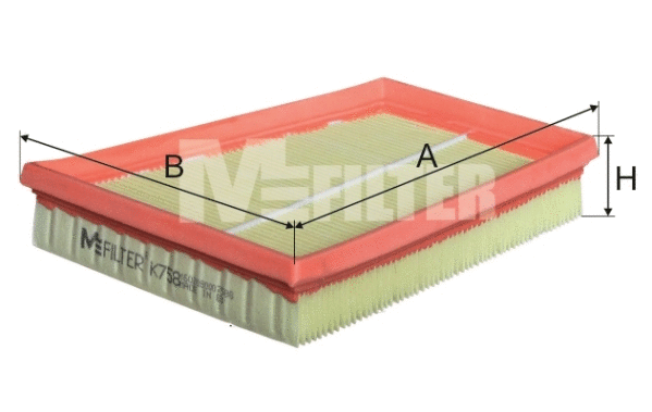 Filtre à air MFILTER K 758