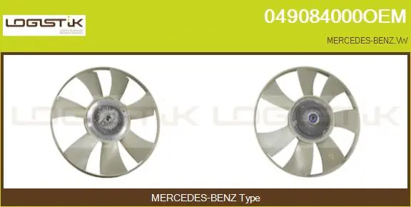 Embrayage, ventilateur de radiateur LGK 049084000OEM