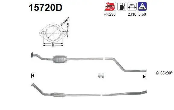 Catalyseur AS 15720D