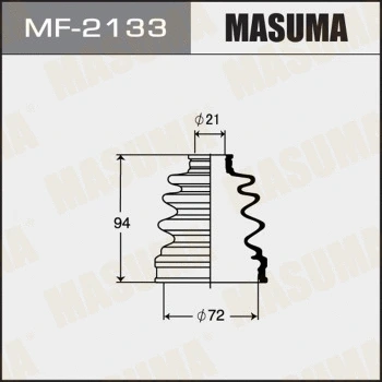 Jeu de joints-soufflets, arbre de commande MASUMA MF-2133
