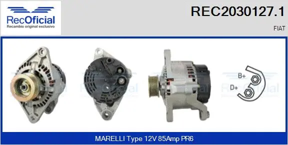 Alternateur RECOFICIAL REC2030127.1