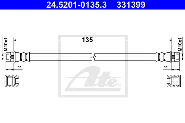 Flexible de frein ATE-APAC 24.5201-0135.3