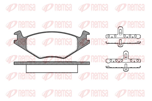 Kit de plaquettes de frein, frein à disque REMSA 0171.20