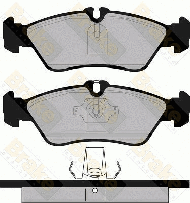 Kit de plaquettes de frein, frein à disque Brake ENGINEERING PA1104