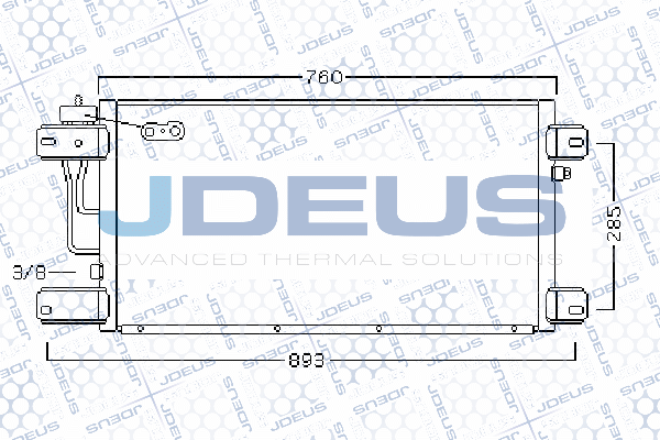 Condenseur, climatisation JDEUS 741M02