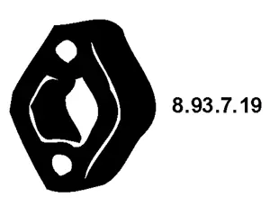 Anneau de fixation, silencieux EBERSPÄCHER 8.93.7.19