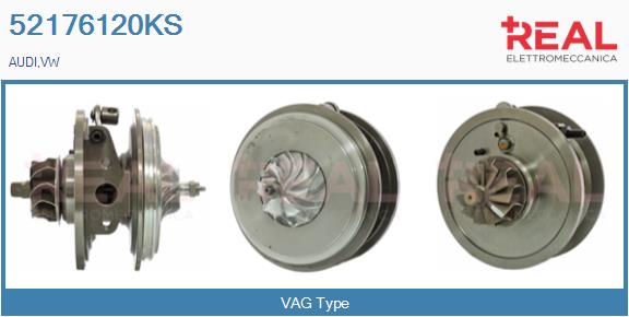 Groupe carter, turbocompresseur REAL 52176120KS
