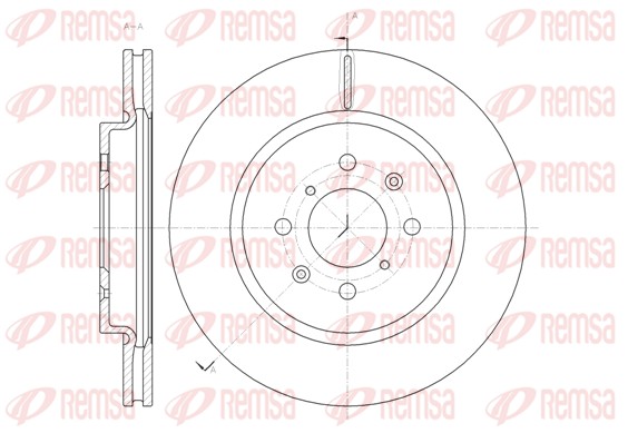 Disque de frein REMSA 61482.10
