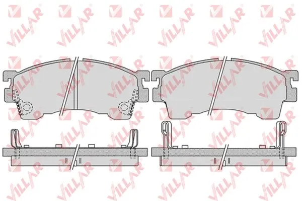 Kit de plaquettes de frein, frein à disque VILLAR 626.1017