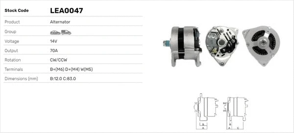 Alternateur LUSA LEA0047