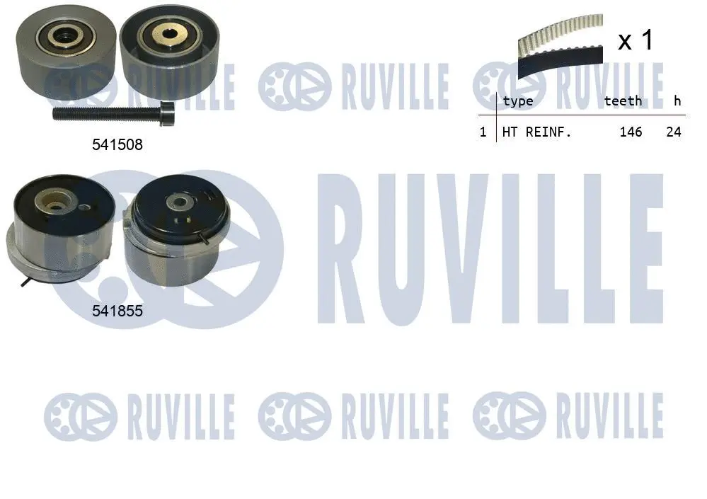 Kit de courroie crantée RUVILLE 550321