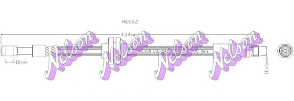 Flexible de frein KAWE H6662
