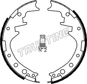 Jeu de mâchoires de frein TRUSTING 115.249