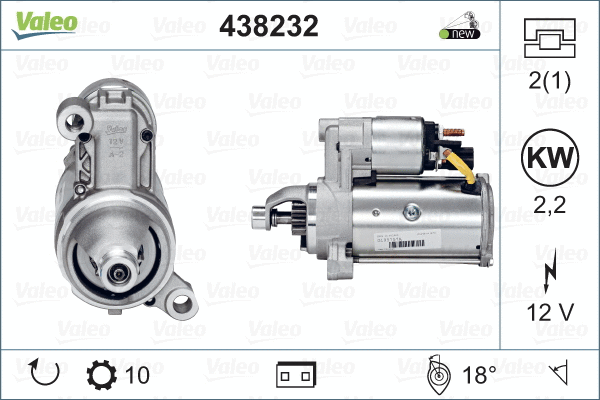 Démarreur VALEO MX 438232