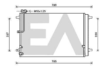 Condenseur, climatisation EACLIMA 30C02028
