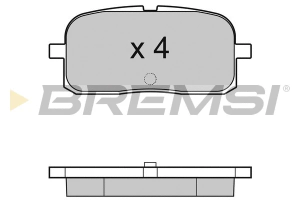 Kit de plaquettes de frein, frein à disque BREMSI BP2988