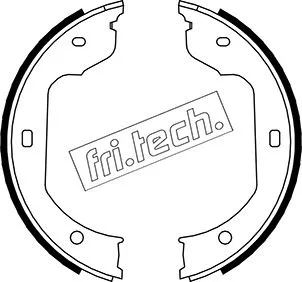 Jeu de mâchoires de frein, frein de stationnement fri.tech. 1019.029