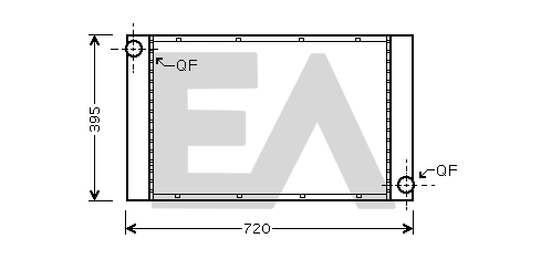 Radiateur, refroidissement du moteur EACLIMA 31R07100
