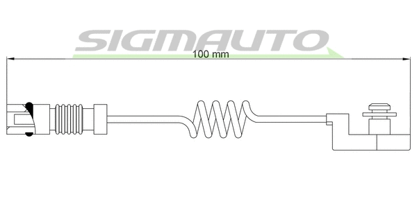 Contact d'avertissement, usure des plaquettes de frein SIGMAUTO WI0580