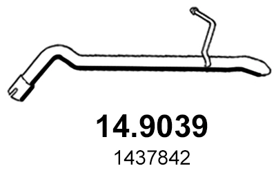 Tuyau d'échappement ASSO 14.9039