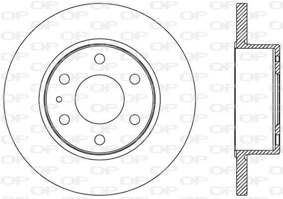 Disque de frein OPEN PARTS BDA2471.10