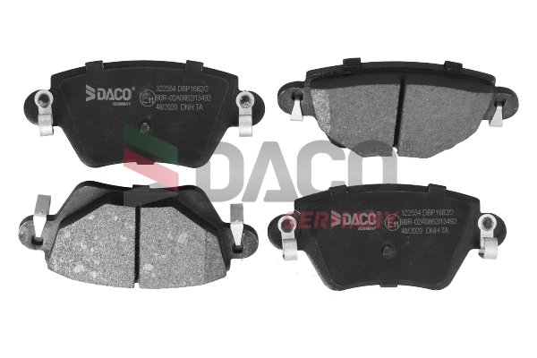 Kit de plaquettes de frein, frein à disque DACO Germany 322554