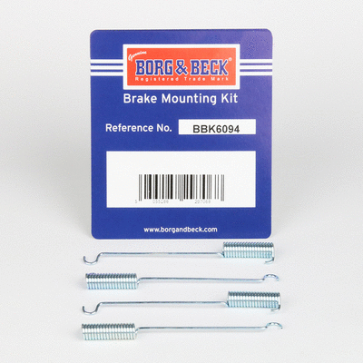 Kit d'accessoires, mâchoire de frein BORG & BECK BBK6094