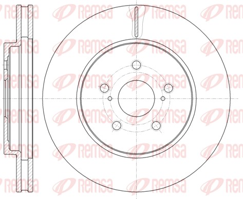 Disque de frein REMSA 61136.10